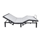 Sommier électrique réglable pour soulager la douleur, avec massage de la tête et des pieds à 3 vitesses, télécommande sans fil et chargeur USB.