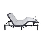 Sommier électrique réglable pour soulager la douleur, avec massage de la tête et des pieds à 3 vitesses, télécommande sans fil et chargeur USB.