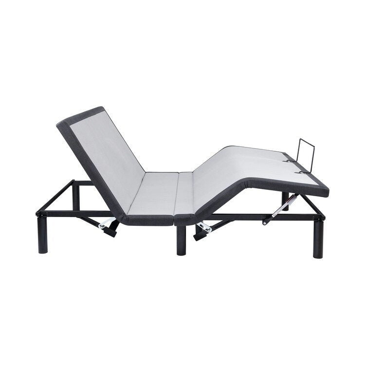 Sommier électrique réglable pour soulager la douleur, avec massage de la tête et des pieds à 3 vitesses, télécommande sans fil et chargeur USB.