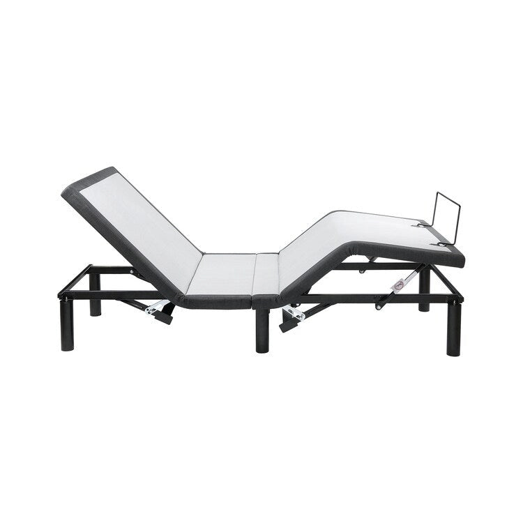 Sommier électrique réglable pour soulager la douleur, avec massage de la tête et des pieds à 3 vitesses, télécommande sans fil et chargeur USB.