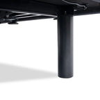 Sommier électrique réglable pour soulager la douleur, avec massage de la tête et des pieds à 3 vitesses, télécommande sans fil et chargeur USB.