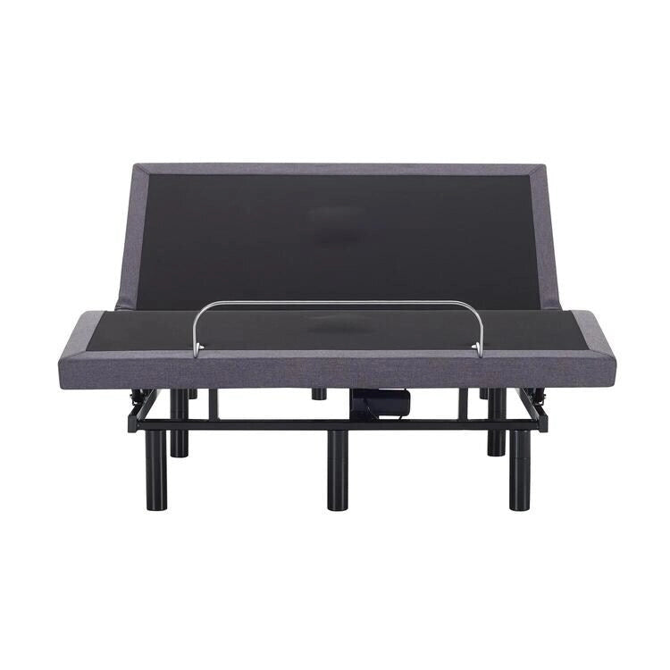 Sommier électrique réglable pour soulager la douleur, avec massage de la tête et des pieds à 3 vitesses, télécommande sans fil et chargeur USB.