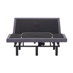Sommier électrique réglable pour soulager la douleur, avec massage de la tête et des pieds à 3 vitesses, télécommande sans fil et chargeur USB.