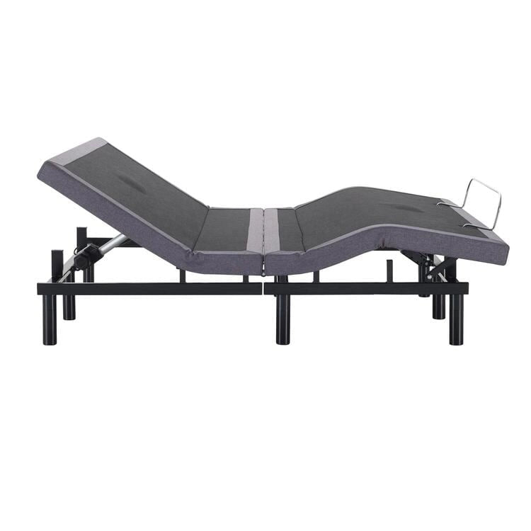 Sommier électrique réglable pour soulager la douleur, avec massage de la tête et des pieds à 3 vitesses, télécommande sans fil et chargeur USB.