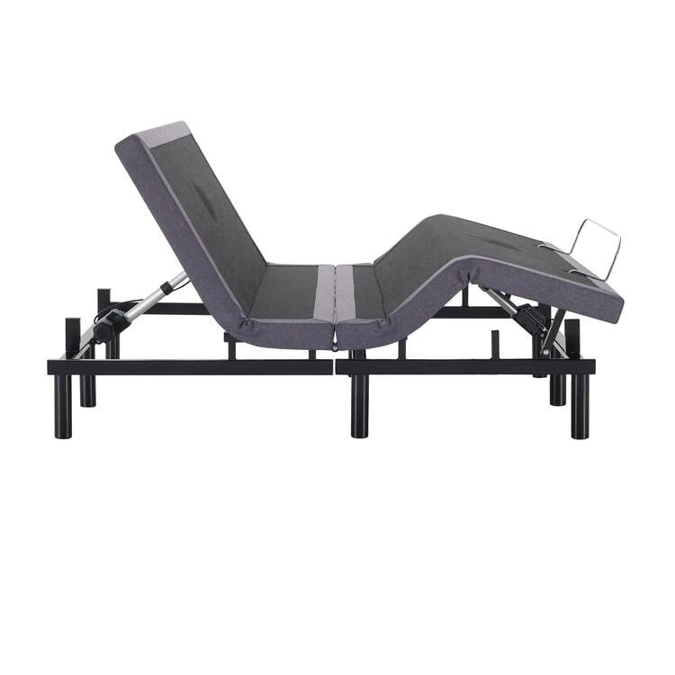 Sommier électrique réglable pour soulager la douleur, avec massage de la tête et des pieds à 3 vitesses, télécommande sans fil et chargeur USB.