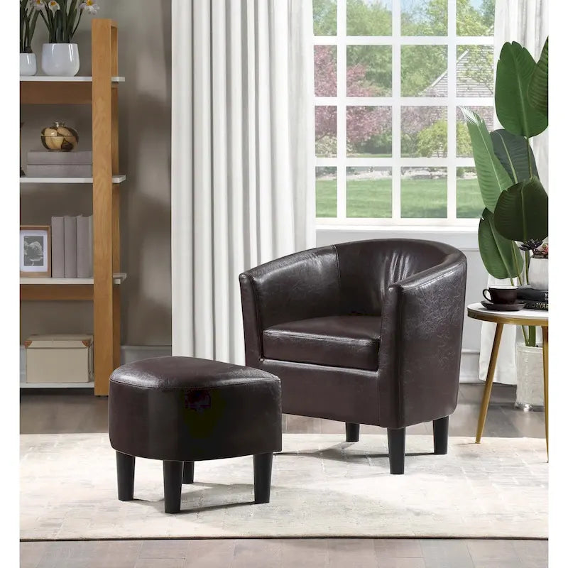 Fauteuil d'appoint Churchill avec repose-pieds Take a Seat de Convenience Concepts