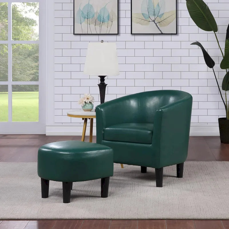 Fauteuil d'appoint Churchill avec repose-pieds Take a Seat de Convenience Concepts