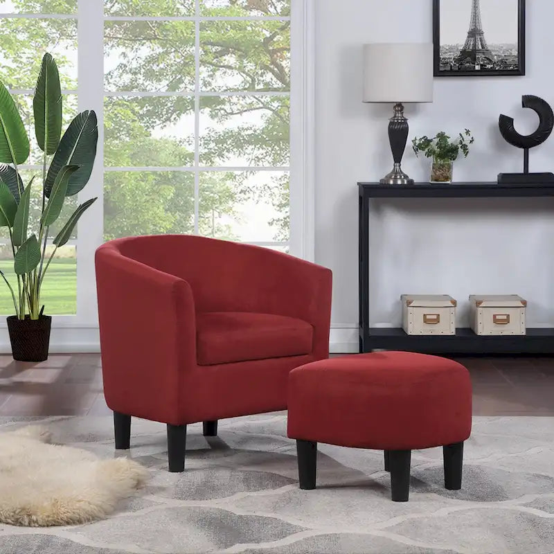 Fauteuil d'appoint Churchill avec repose-pieds Take a Seat de Convenience Concepts