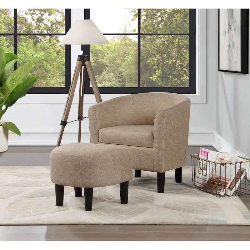 Fauteuil d'appoint Churchill avec repose-pieds Take a Seat de Convenience Concepts