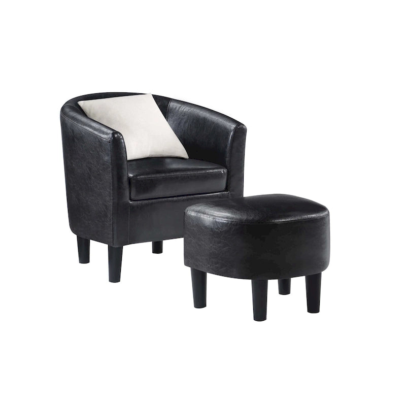 Fauteuil d'appoint Churchill avec repose-pieds Take a Seat de Convenience Concepts