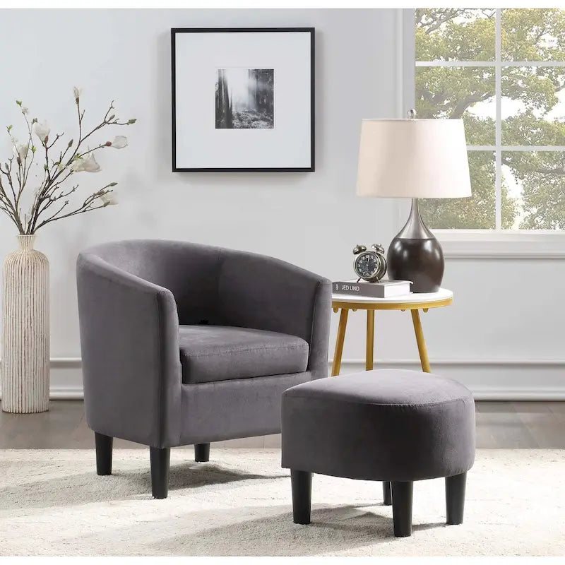 Fauteuil d'appoint Churchill avec repose-pieds Take a Seat de Convenience Concepts