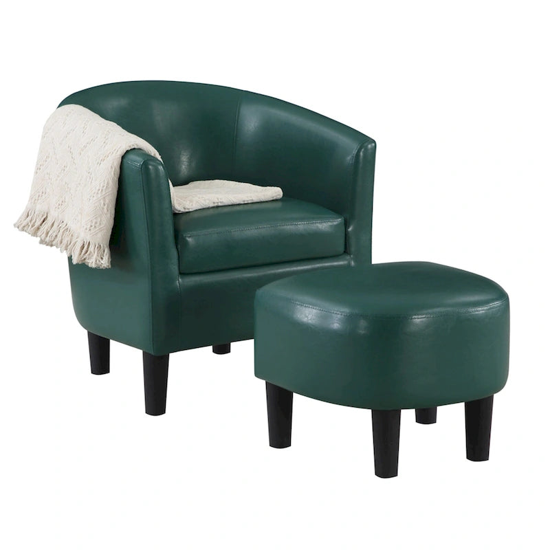 Fauteuil d'appoint Churchill avec repose-pieds Take a Seat de Convenience Concepts
