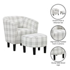 Fauteuil d'appoint Churchill avec repose-pieds Take a Seat de Convenience Concepts