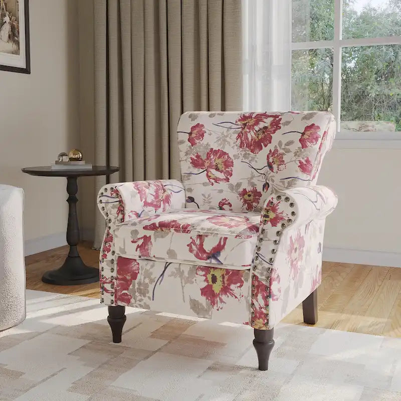 Fauteuils d'appoint modernes du milieu du siècle avec garniture cloutée