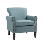 Fauteuils d'appoint modernes du milieu du siècle avec garniture cloutée