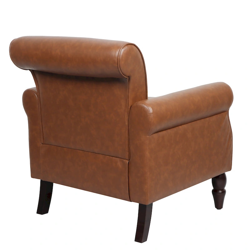 Fauteuils d'appoint modernes du milieu du siècle avec garniture cloutée