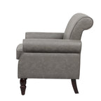 Fauteuils d'appoint modernes du milieu du siècle avec garniture cloutée