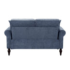 Ensemble de salon 2 pièces Igny traditionnel en chenille à accoudoirs roulés par Furniture of America