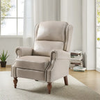 Fauteuil inclinable manuel Terri traditionnel en cuir végétalien de HULALA HOME