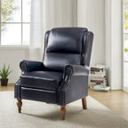 Fauteuil inclinable manuel Terri traditionnel en cuir végétalien de HULALA HOME