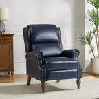 Fauteuil inclinable manuel Terri traditionnel en cuir végétalien de HULALA HOME