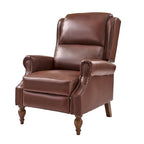 Fauteuil inclinable manuel Terri traditionnel en cuir végétalien de HULALA HOME