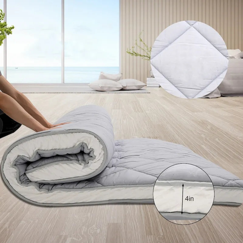 Matelas futon extra épais DoCred, matelas pliable et enroulable