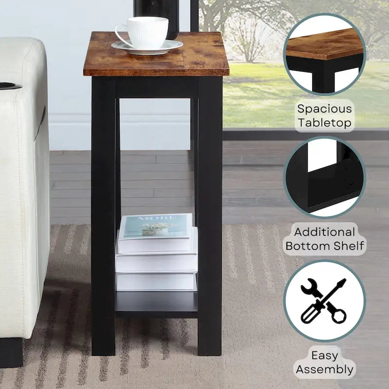 Table d'appoint avec étagère Baja de Convenience Concepts Designs2Go