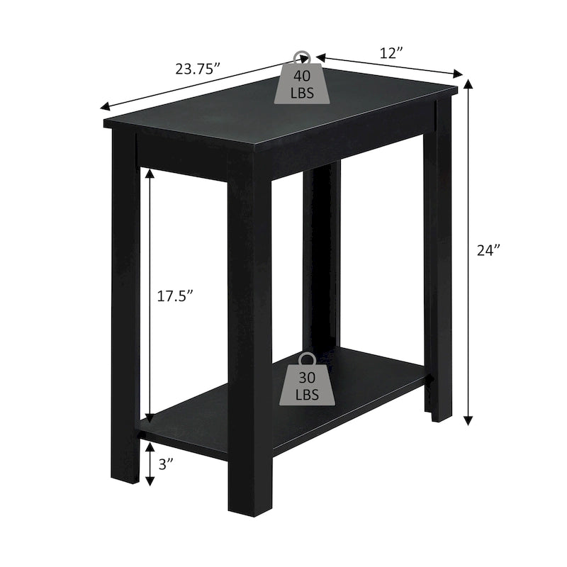 Table d'appoint avec étagère Baja de Convenience Concepts Designs2Go