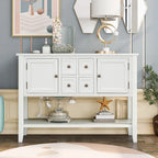 Buffet console moderne avec étagère inférieure