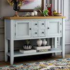 Buffet console moderne avec étagère inférieure