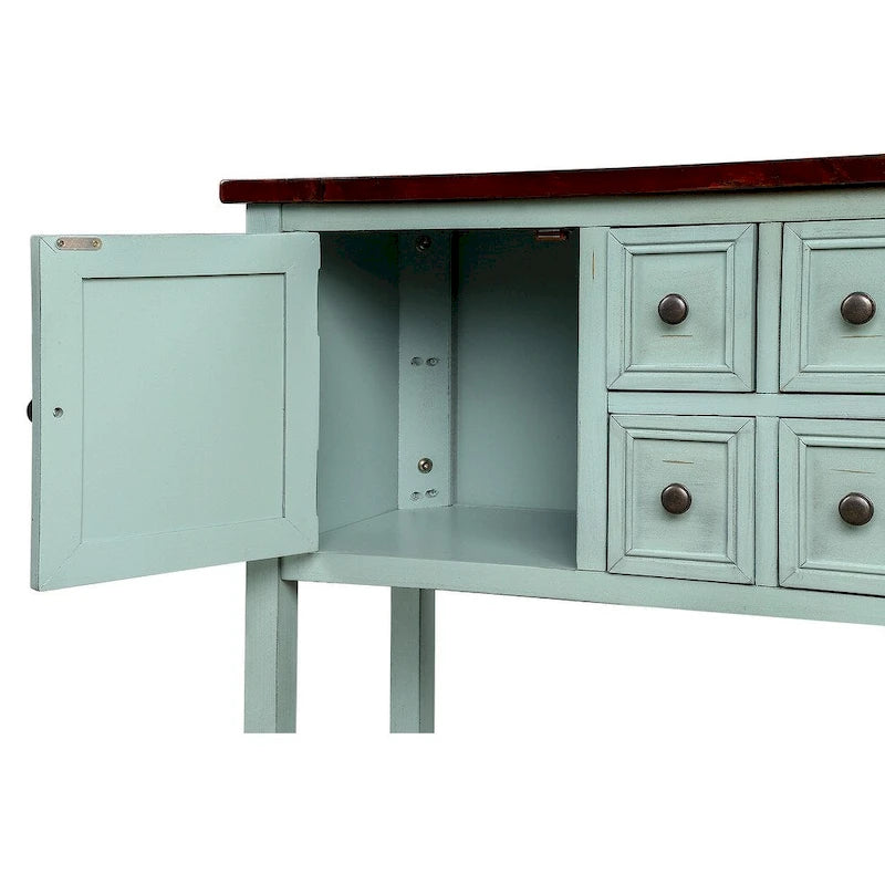 Buffet console moderne avec étagère inférieure