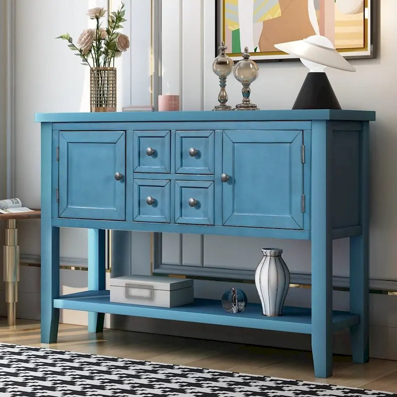 Buffet console moderne avec étagère inférieure