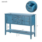 Buffet console moderne avec étagère inférieure