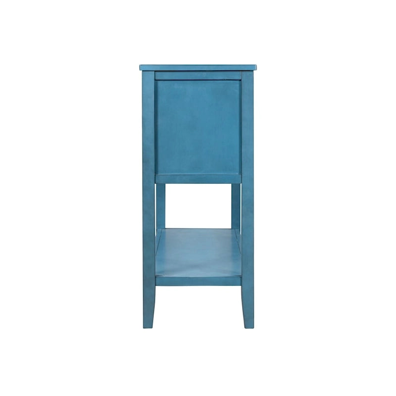 Buffet console moderne avec étagère inférieure