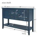 Buffet console moderne avec étagère inférieure
