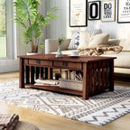 Table basse relevable en bois DH BASIC Mission de 46 pouces