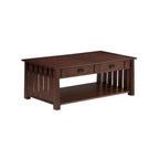 Table basse relevable en bois DH BASIC Mission de 46 pouces