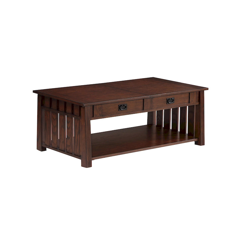 Table basse relevable en bois DH BASIC Mission de 46 pouces