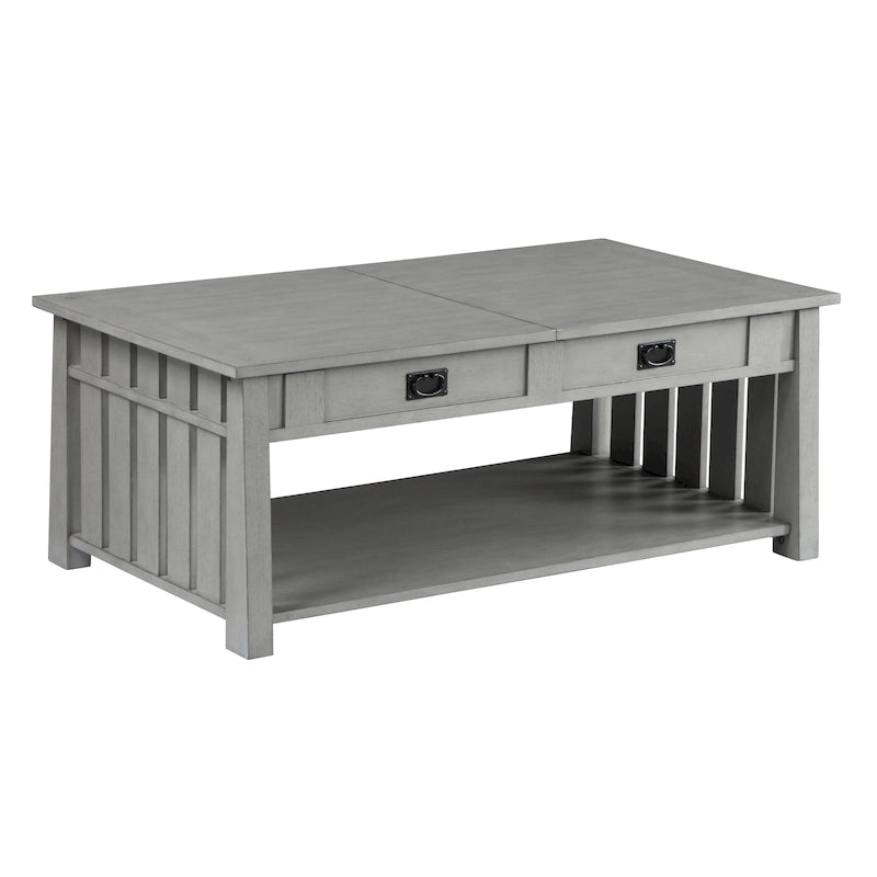 Table basse relevable en bois DH BASIC Mission de 46 pouces
