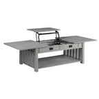 Table basse relevable en bois DH BASIC Mission de 46 pouces