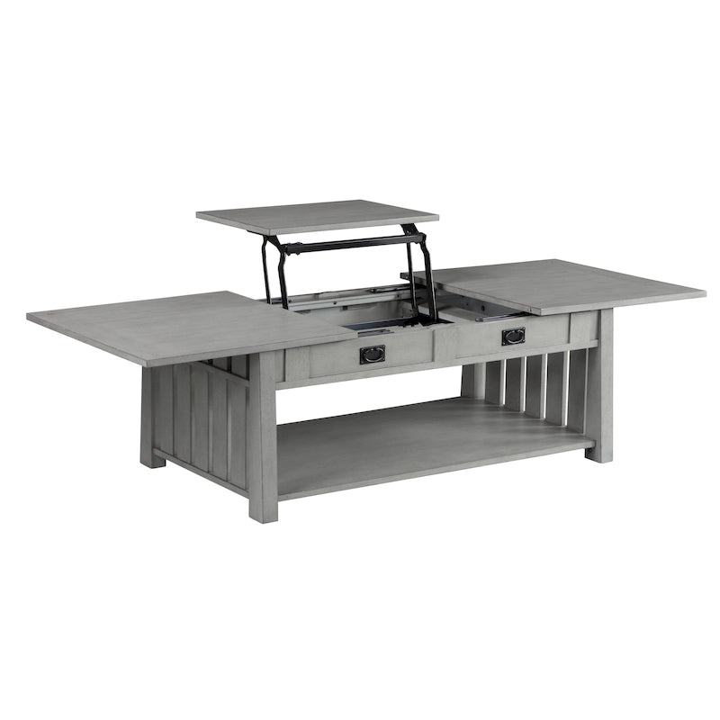 Table basse relevable en bois DH BASIC Mission de 46 pouces