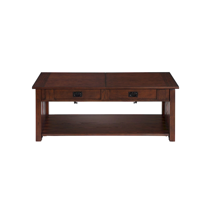 Table basse relevable en bois DH BASIC Mission de 46 pouces