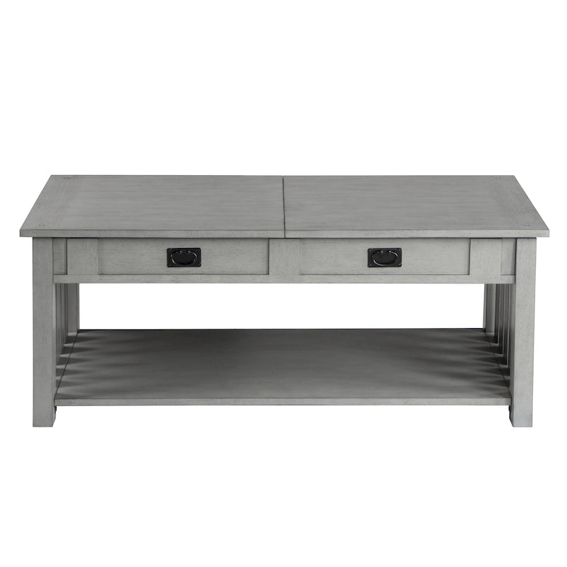 Table basse relevable en bois DH BASIC Mission de 46 pouces