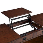Table basse relevable en bois DH BASIC Mission de 46 pouces