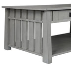 Table basse relevable en bois DH BASIC Mission de 46 pouces
