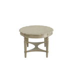 Table basse blanche antique 50 x 28 x 19