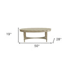 Table basse blanche antique 50 x 28 x 19