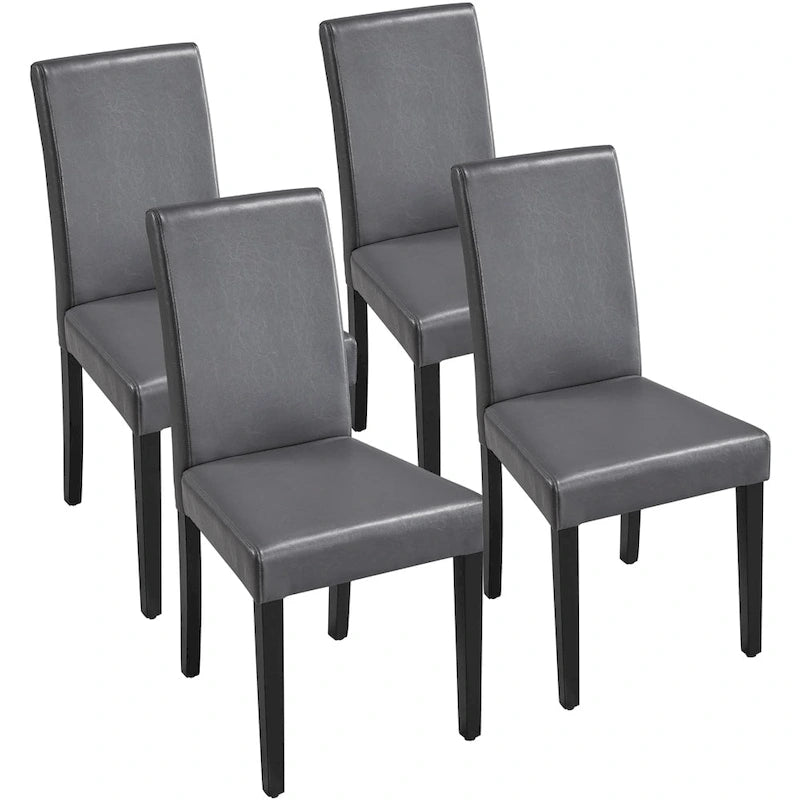 Yaheetech Lot de 4 chaises de salle à manger à dossier haut pour la maison