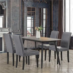 Yaheetech Lot de 4 chaises de salle à manger à dossier haut pour la maison